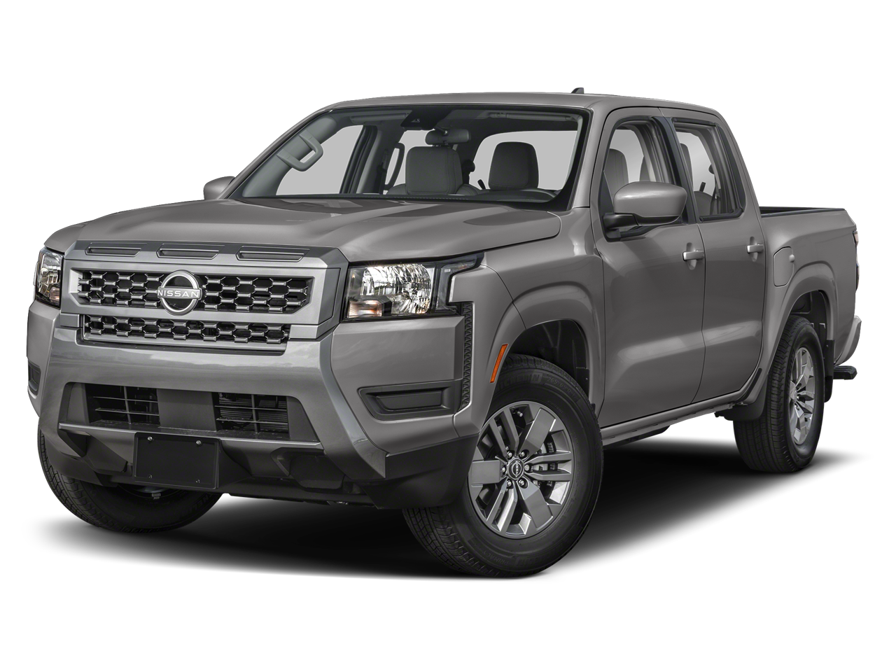 2026 Nissan Frontier SV in Gun Metallic Kad — front three-quarter view